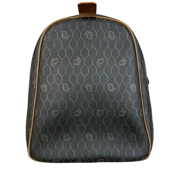 Christian Dior Black Honeycomb Trotter Boston Duffle Travel Bag 45cm - Image 6