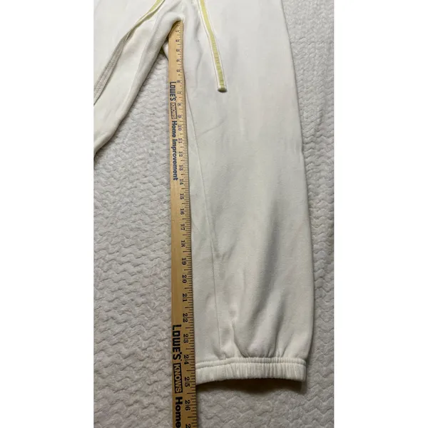 Victoria's Secret PINK White Sequin Love Pink Jogger Sweatpants M y2k Gold Logo - Image 4