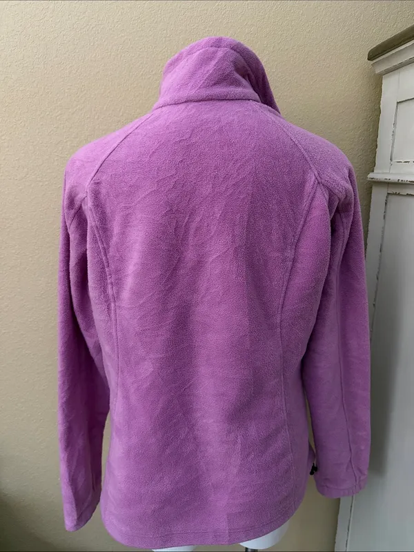Columbia Lavender-Pink Full-Zip Fleece Jacket - Image 5