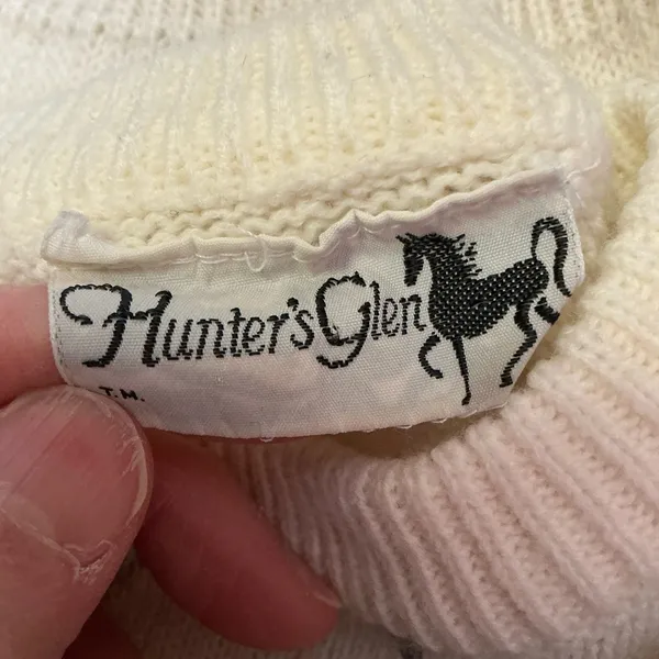 Vintage 80s hunters glen feminine argyle sweater - Image 2