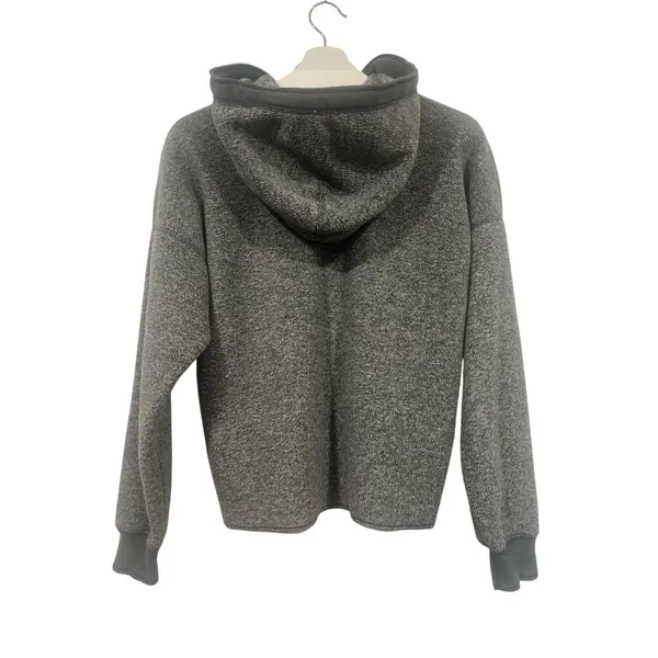 Abercrombie & Fitch Y2K Heather Gray Logo Pullover Hoodie M - Image 3
