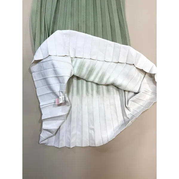 Staud Ellison ombre pleated Midi Dress Jade Tie Dye Small - Image 6