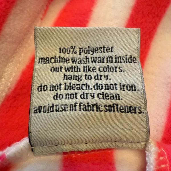 NWT Dudley Stephens S Pink‎ Striped Cobble Hill Vello Fleece Mock Neck Pockets - Image 10
