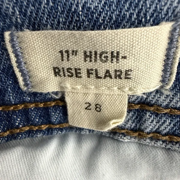 Madewell Women's 11" High Rise Flare Jeans 28 Erickson Wash 70s Retro Minimalist - Image 16