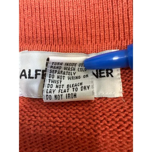Alfred Dunner Panda Bamboo Embroidered Sweater Coral Ramie Cotton XL 6349 - Image 6