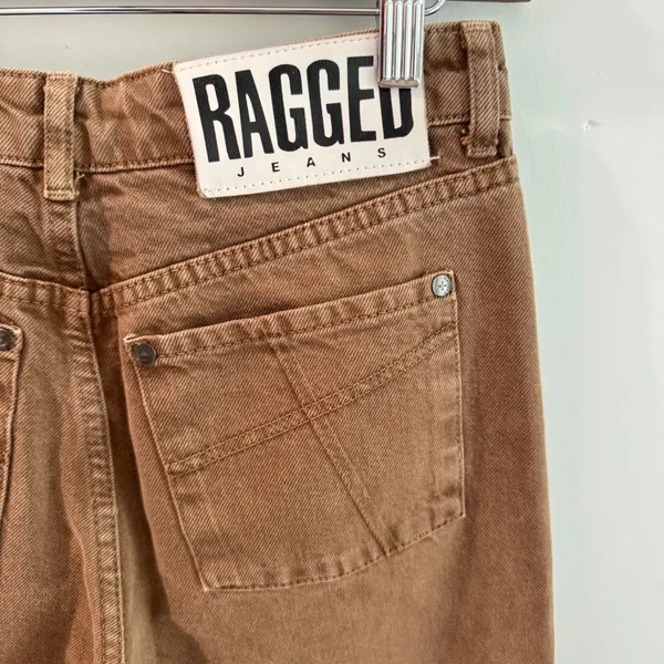 The Ragged Priest Alina Low Rise Baggy Brown Crossover‎ Waist Jeans Size 26 - Image 5