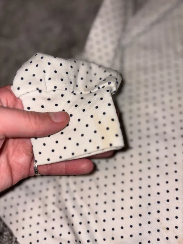 Women's Cream Polka Dot Turtleneck Long Sleeve - Image 6