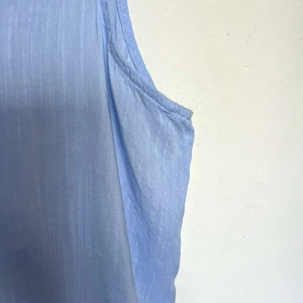 NEW Old Navy tank top blue SMALL V-neck sleeveless NEW casual career top - Image 5