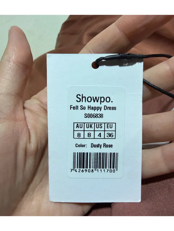 Showpo NWT felt so happy One-Shoulder dusty rose Dress MSRP$130 4 - Image 5