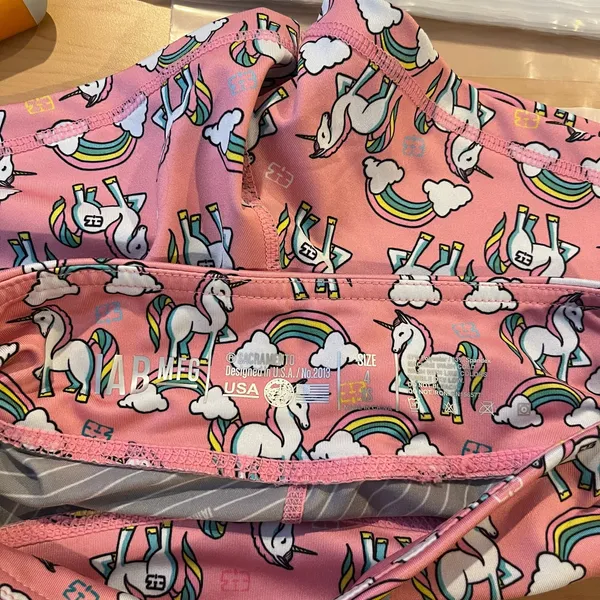 IAB MFG Rainbow Unicorn‎ Workout Shorts Women's Size 4 XS - Image 6