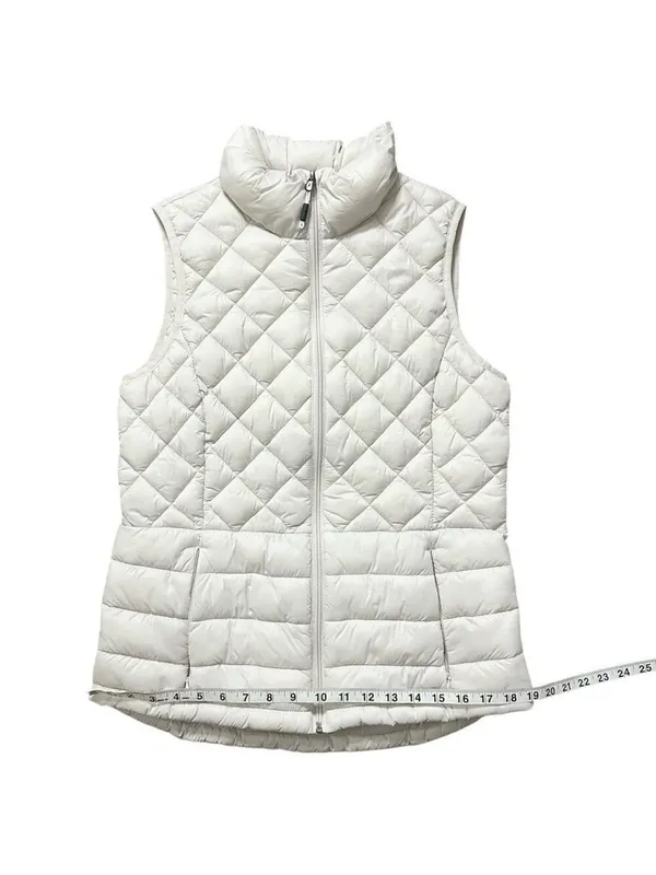 ZeroXposur Elena Quilted Vest with Pockets Full Zip White Size Small - Image 7