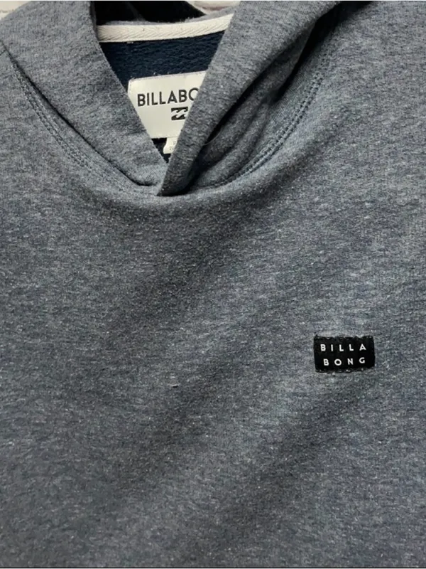 Billabong Gray Pullover Hoodie – Size Small - Image 2