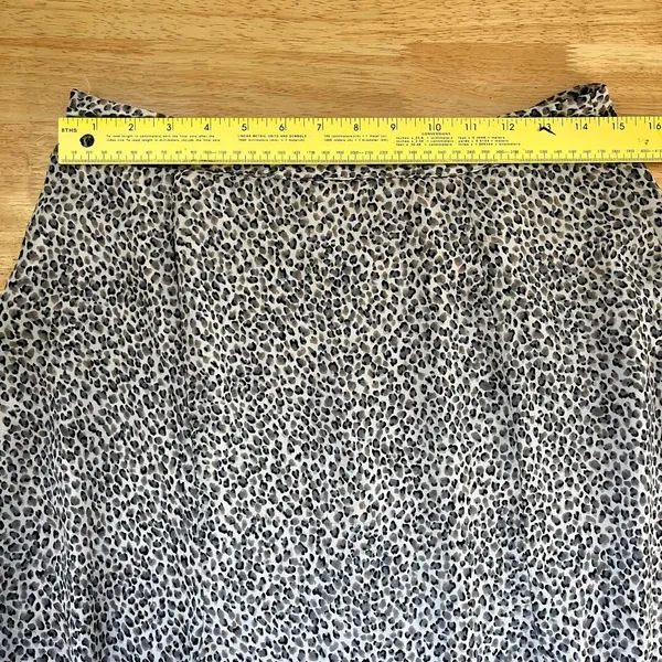 Vintage Mesh Leopard Print Midi Mesh Skirt - Image 4