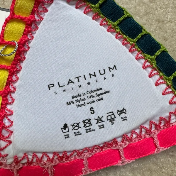 Platinum Crochet Bikini Top - Image 4