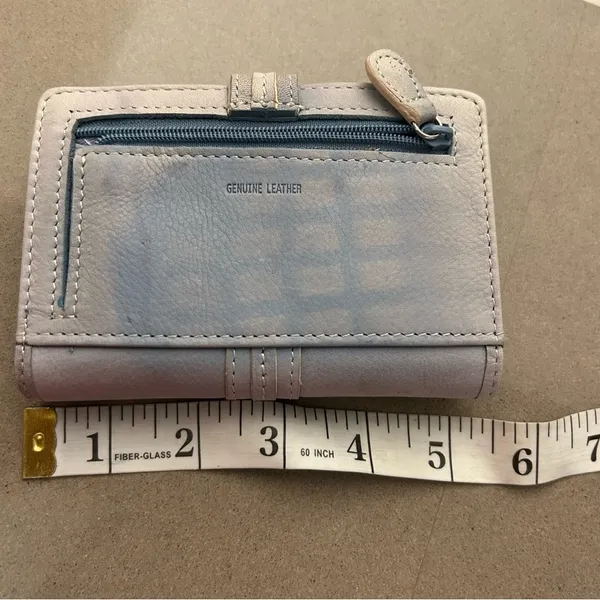 FOSSIL Elegant Blue and Gray Wallet- A Beauty - Image 3