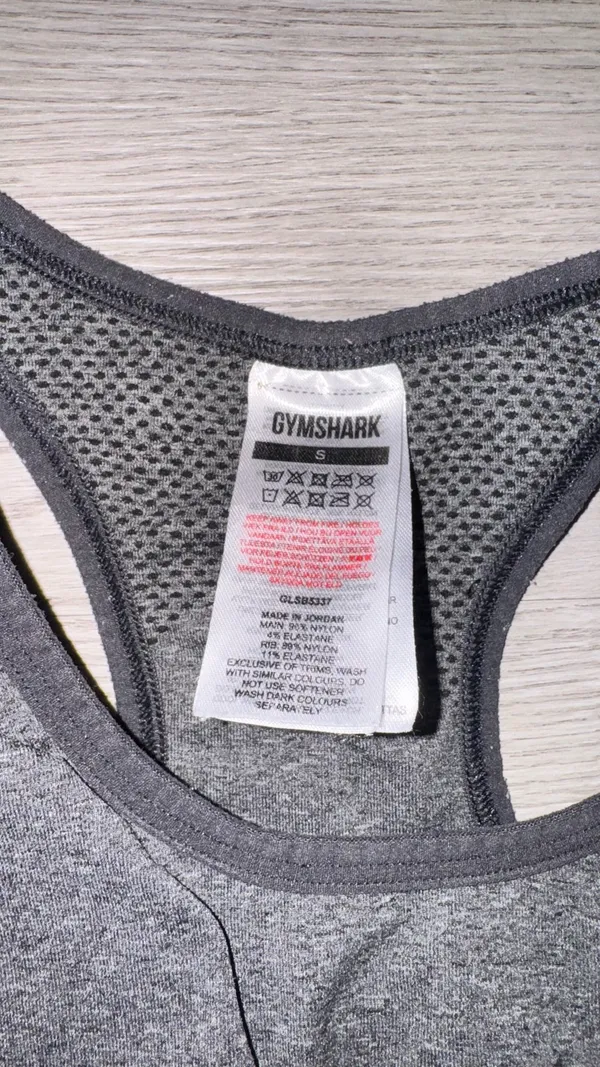 Grey Gymshark Sports Bra Vital Seamless - Image 2
