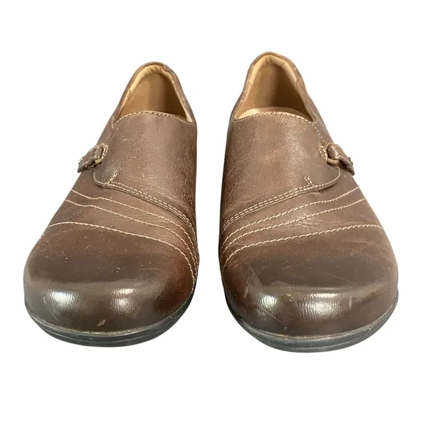Dansko Franny Brown Loafer 39 8.5-9 Slip On Shoes Leather Adjustable Women's‎ - Image 5