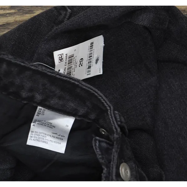 And Now This Womens Distressed Ultra High Rise Straight Jeans Black 29 - Image 9