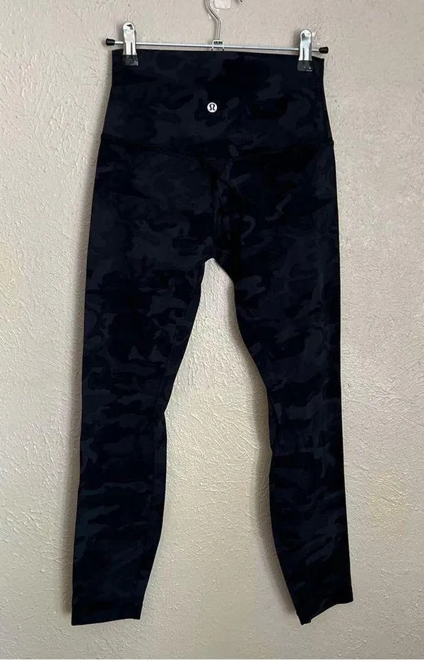Lululemon Align Pant II 25” Incognito Camo Multi Gray Black Leggings 4 - Image 6