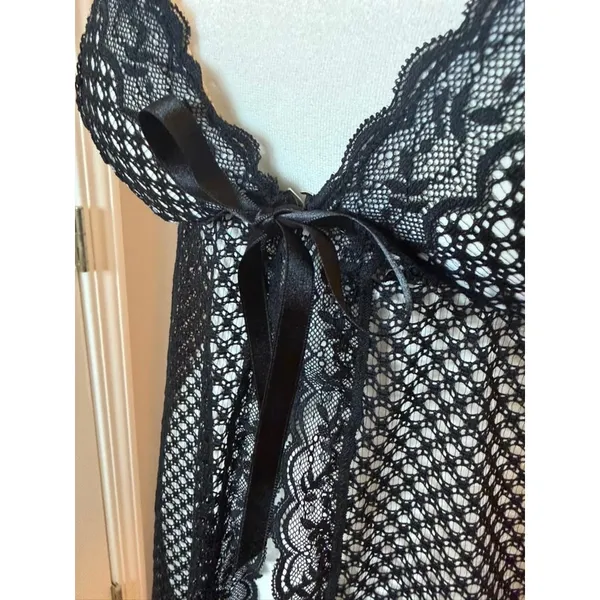 NWT Intimissimi Frou Frou Babydoll Black & White Size M - Image 8
