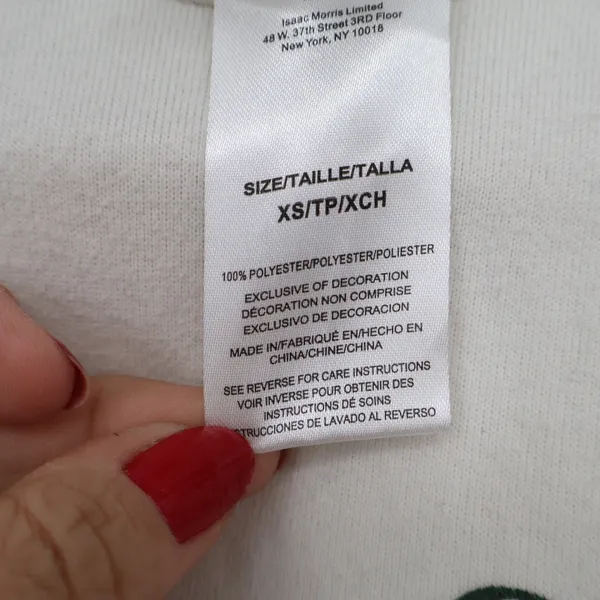 Isaac Morris Limited Big Sur Eagle Colorblock Sweatshirt Cream Green XS - Image 4