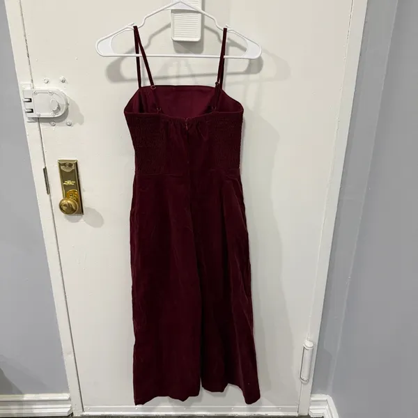 Lulus Red Corduroy Jumpsuit - Image 2