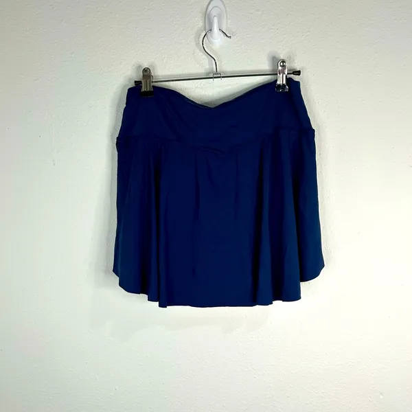 Women's Navy Blue Swim Skort Shorts Large Athletic Swimwear Modest Summer Beach - Image 5