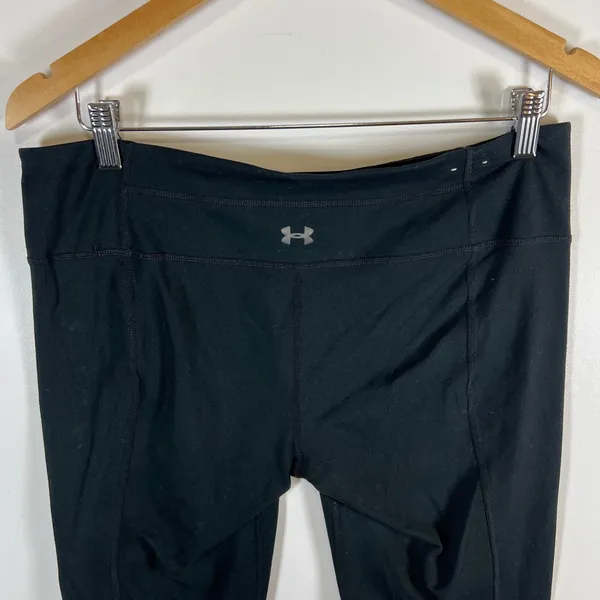 Under Armour All season gear Ruched Leggings Womens Large‎ Black Fitted Athletic - Image 5