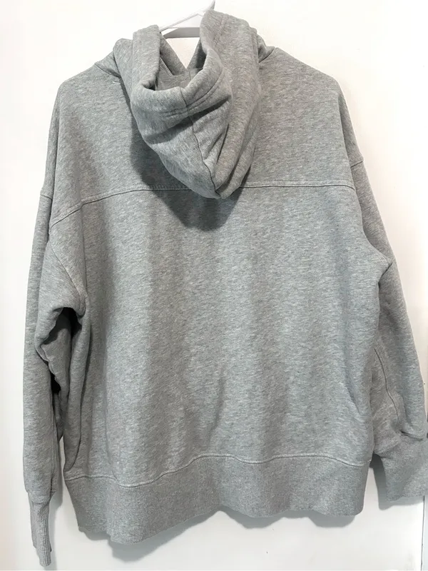 Aerie Travel Hoodie Oversized Gray Small - Image 7