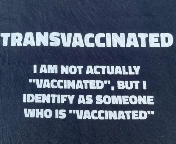 Transvaccinated Funny Humor Graphic Black T-shirt - Image 3