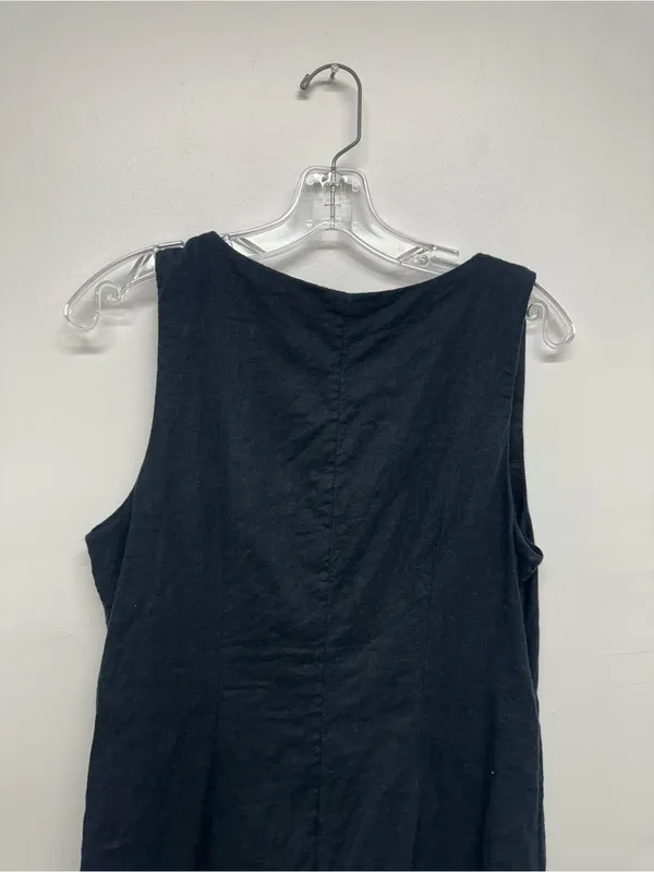 The Abercrombie & Fitch Mara Squareneck Linen-Blend Vest Mini Dress - Image 10