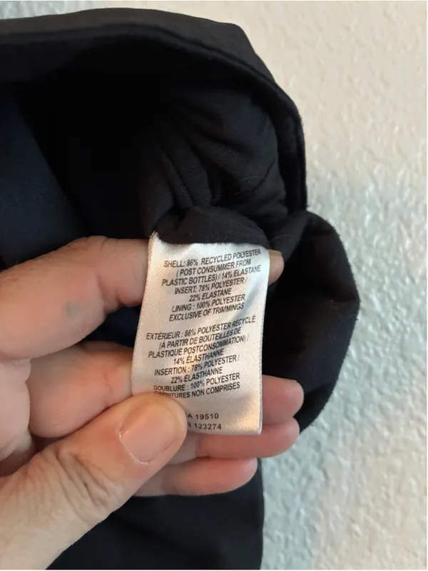 Women's Lolë Black Trek Fleece Lined Chino Pants Size L - Image 6