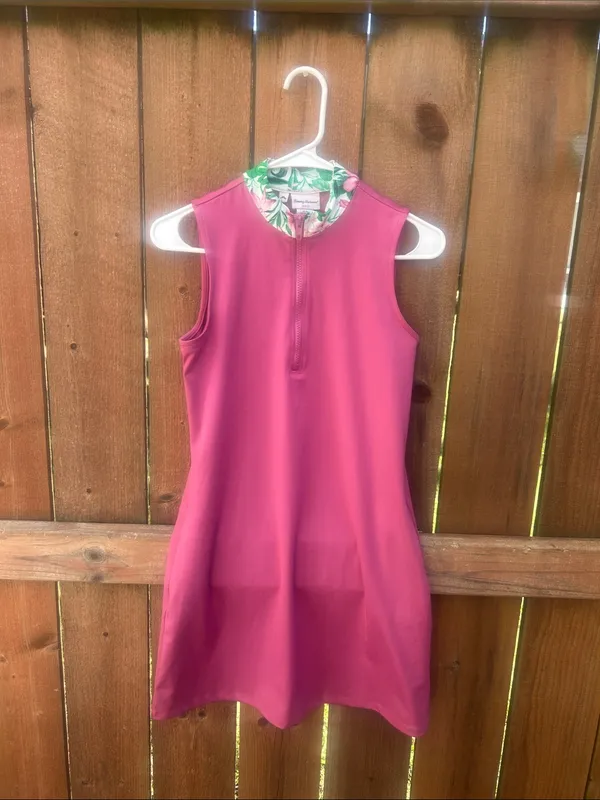Tommy Bahama Pink Floral Collar Golf Dress Size XS NWT - Image 4