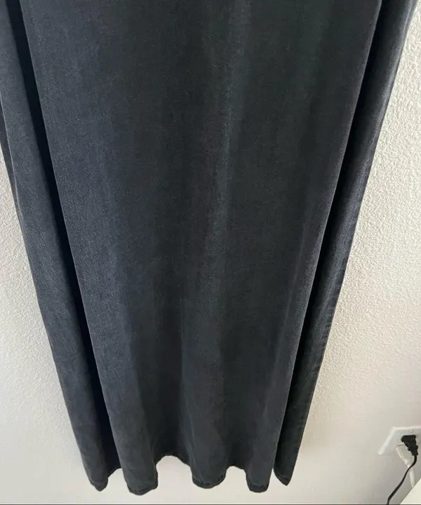 Cut Loose Black Fade Maxi Tank Dress Boho Lagenlook layering Casual Minimalist S - Image 5