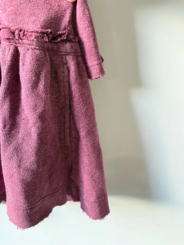 Free People Full Zip Sweatshirt Ruffle Flowy Hippie Boho Red Pink Size S M - Image 8