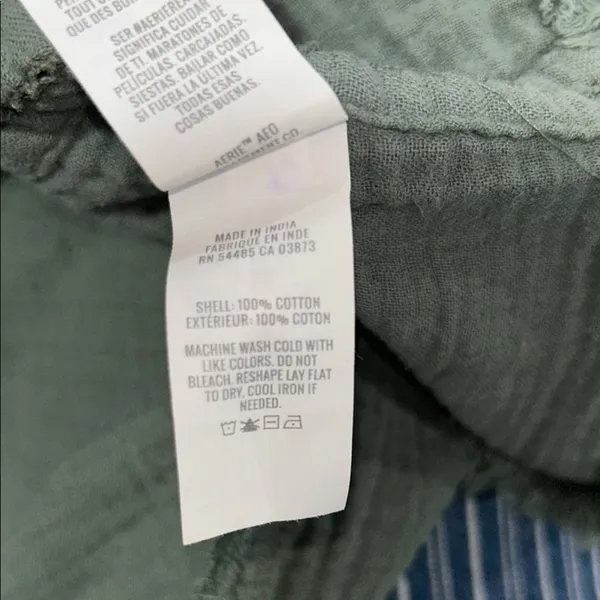 Aerie Green Crop Blouse - Image 5