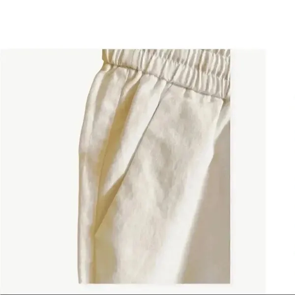 J. Crew Tie-waist Roll Cuffs White Womens Pants SZ 0 - Image 2