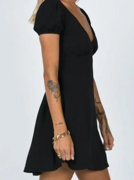 Smith Black Mini Open Back Dress 2 - Image 3