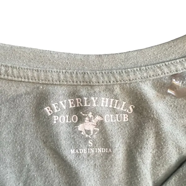 Beverly Hills‎ Polo Club T-Shirt Womens Size Small Seafoam Green V-Neck Tee - Image 3