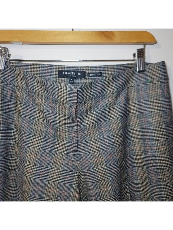 Lafayette 148 New York Virgin Wool Manhattan Trousers 8 - Image 2