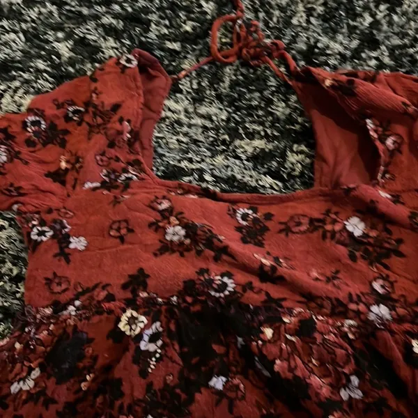 Free people burgundy floral mini dress‎ - Image 6