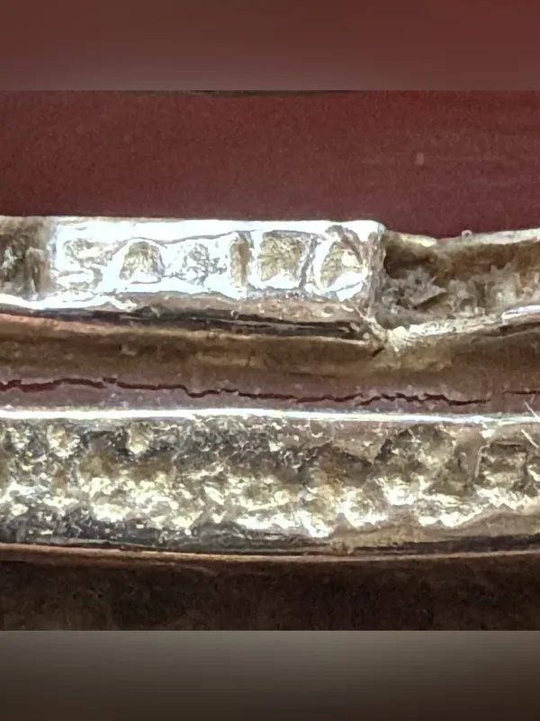 Silver Tone Stacked Band Ring Size 8.5 - Image 5