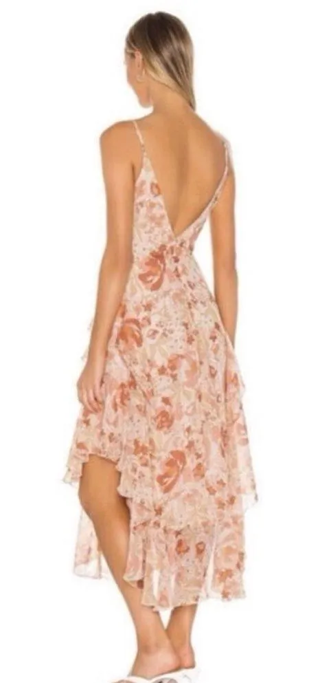 Revolve Bardot Rochelle Flutter dress in retro - Image 2
