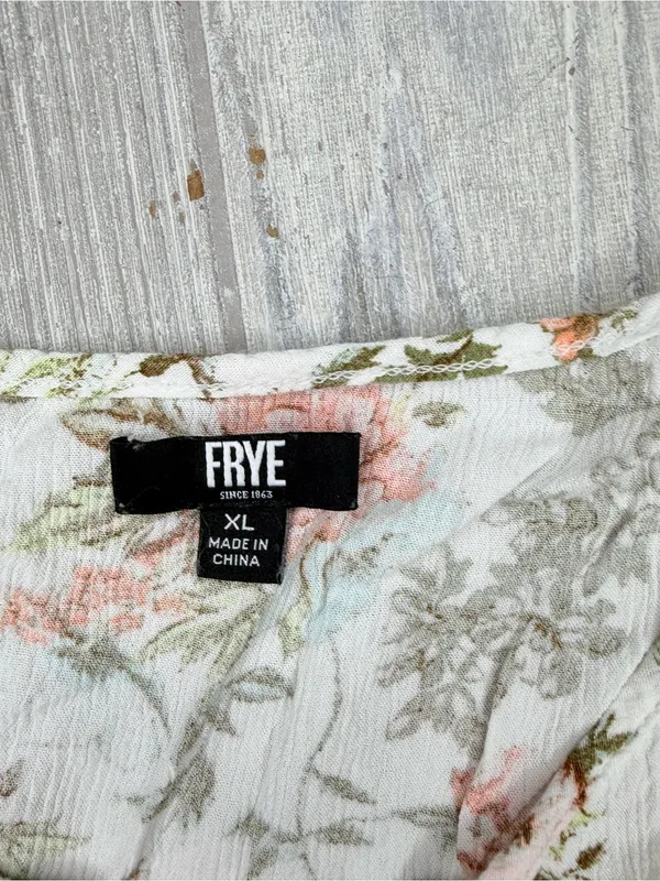Frye floral boho maxi sleeveless tank top dress size xl with button front - Image 4