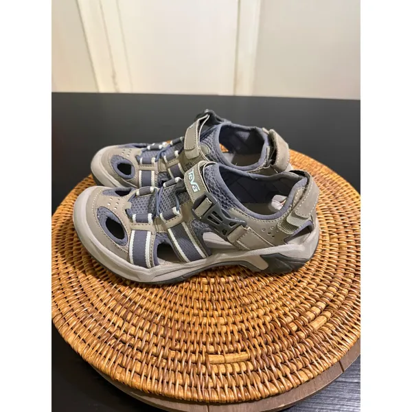 Teva Dozer Grey Blue Hiking Water Sandals Womens 7 S/N 6154 - Image 2