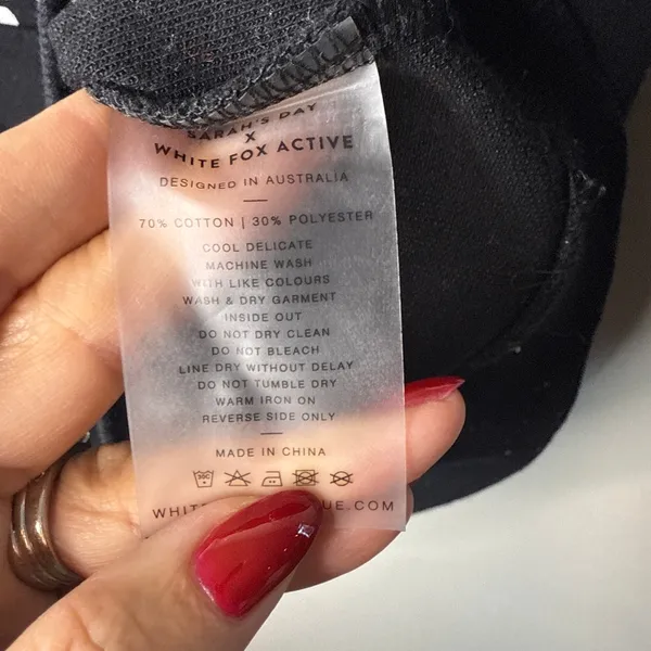 Sarah’s Day x White Fox Active All‎ I Do Is Brunch Blackout Sweater Medium - Image 8