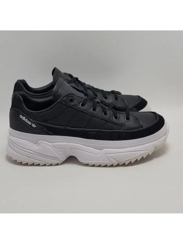 Adidas Originals Women's Kiellor Black White Low Top Platform SneakerSize 8.5 - Image 2