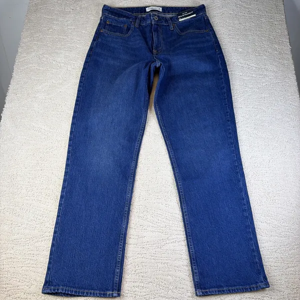 Women's NEW Abercrombie & Fitch Size 30 90s Straight Mid Rise Curve Love Jeans - Image 2