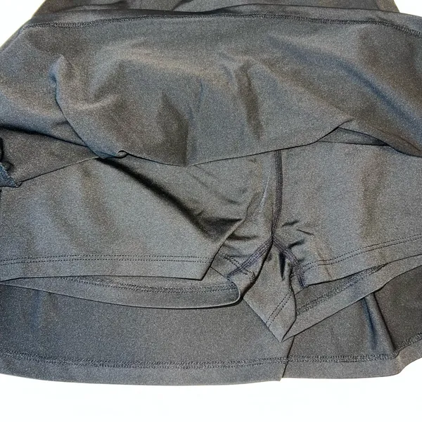 SHEIN Black Skater Mini Skirt Pleated Casual - Image 2