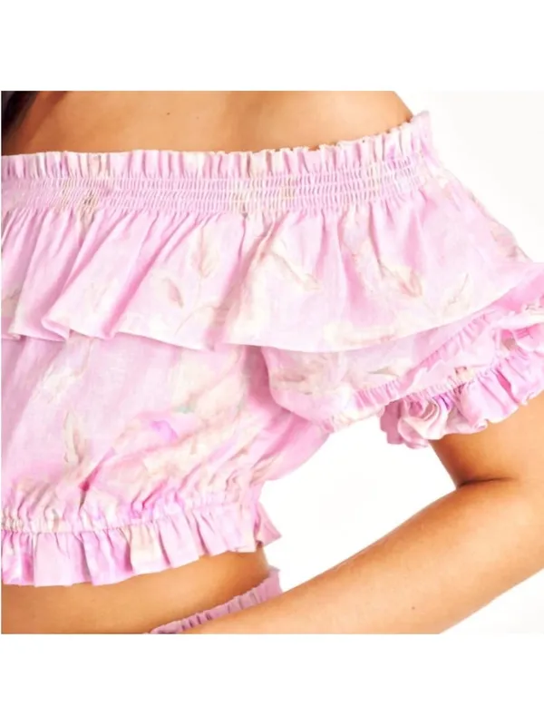 LoveShackFancy Audrille crop top - Image 3